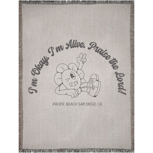 Praise The Lord Woven Blanket
